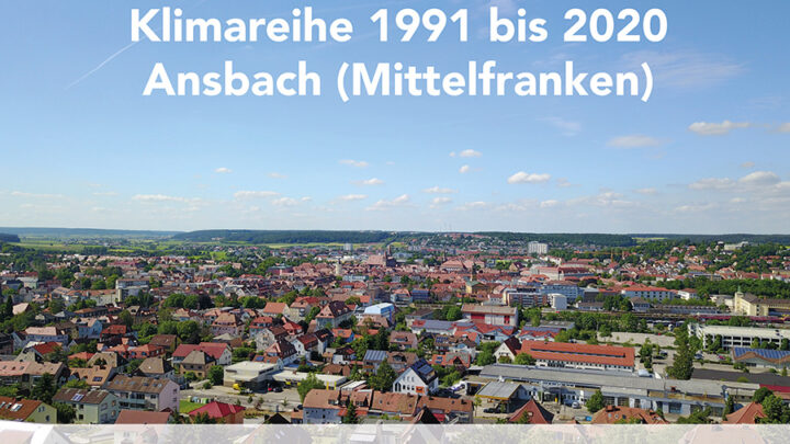 Cover “Klimareihe 1991 bis 2020 Ansbach (Mittelfranken)”